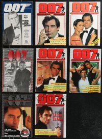 9x0575 LOT OF 9 007 MOVIE MAGAZINES 1984-1989 filled with great James Bond images & information!