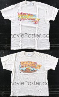 9x0194 LOT OF 2 BACK TO THE FUTURE SEQUEL XL T-SHIRTS 1989-1990 wear them to impress your friends!