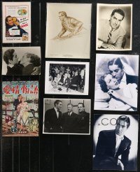 9x0181 LOT OF 19 TYRONE POWER JR. MISCELLANEOUS ITEMS 1930s-1950s great images of the leading man!