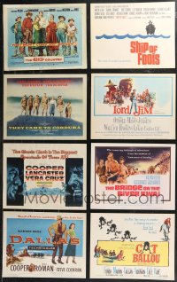 9x0441 LOT OF 8 TITLE CARDS 1950s-1960s great images from a variety of different movies!