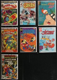 9x0474 LOT OF 7 COMIC BOOKS 1970s-1980s Spider-Man, Conan, Underdog, The Jetsons & more!