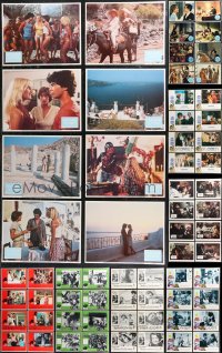 9x0382 LOT OF 80 LOBBY CARDS 1960s-1980s complete sets from a variety of different movies!