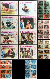 9x0395 LOT OF 63 LOBBY CARDS 1960s most complete sets from a variety of different movies!