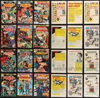 9x0469 LOT OF 12 TOMB OF DRACULA COMIC BOOKS 1970s great Marvel Comics vampire stories!