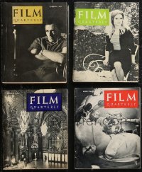9x0601 LOT OF 4 FILM QUARTERLY MOVIE MAGAZINES 1963-1966 filled with great images & articles!