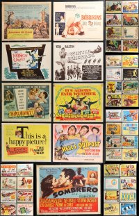 9x0388 LOT OF 73 TITLE CARDS 1940s-1960s great images from a variety of different movies!