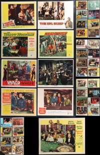 9x0406 LOT OF 41 LOBBY CARDS SHOWING GAMBLING 1940s-1990s great images from a variety of movies!
