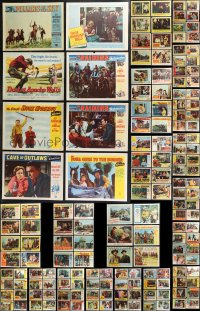 9x0352 LOT OF 158 1950S COWBOY WESTERN LOBBY CARDS 1950s incomplete sets from several movies!
