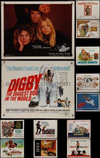 9x1087 LOT OF 17 MOSTLY UNFOLDED 1960S-70S HALF-SHEETS 1960s-1970s a variety of cool movie images!