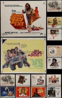 9x1091 LOT OF 15 UNFOLDED HALF-SHEETS 1970s great images from a variety of different movies!