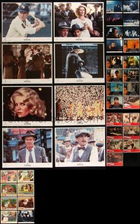 9x0408 LOT OF 38 LOBBY CARDS 1950s-1980s complete & incomplete sets from several movies!