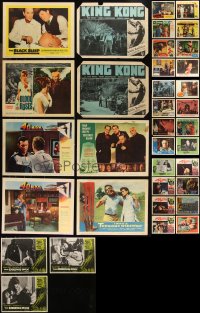 9x0405 LOT OF 43 1950S-60S HORROR/SCI-FI LOBBY CARDS 1950s-1960s incomplete sets from several movies!