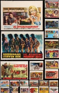 9x1025 LOT OF 29 UNFOLDED AND FORMERLY FOLDED HORIZONTAL BELGIAN POSTERS 1950s-1980s cool images!