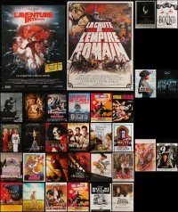 9x1130 LOT OF 30 FORMERLY FOLDED 15X21 FRENCH POSTERS 1980s-2010s a variety of cool movie images!