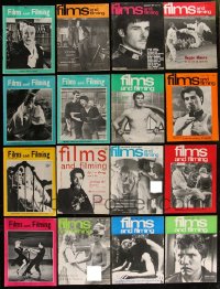 9x0547 LOT OF 16 FILMS & FILMING ENGLISH MOVIE MAGAZINES 1950s-1970s great images & articles!