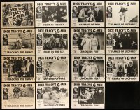 9x0423 LOT OF 15 R55 DICK TRACY'S G-MEN LOBBY CARDS R1955 incomplete sets from several chapters!