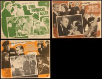 9x0062 LOT OF 3 JAMES CAGNEY MEXICAN LOBBY CARDS R1950s great scenes from his movies!