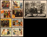 9x0438 LOT OF 9 LOBBY CARDS 1940s-1950s great scenes from a variety of different movies!