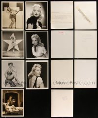 9x0876 LOT OF 7 8X10 STILLS OF SEXY FEMALES 1930s-1960s Janet Leigh, Sonja Henie & more!
