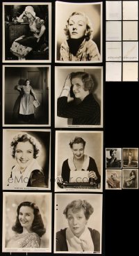 9x0825 LOT OF 20 FEMALE PORTRAIT 8X10 STILLS 1920s-1940s great images of leading & supporting ladies!