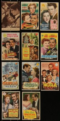 9x0910 LOT OF 11 SPANISH HERALDS 1930s-1950s great images from a variety of different movies!