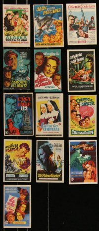 9x0908 LOT OF 13 SPANISH HERALDS 1940s-1960s great images from a variety of different movies!