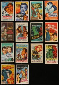 9x0907 LOT OF 14 SPANISH HERALDS 1940s-1950s great images from a variety of different movies!
