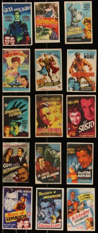9x0906 LOT OF 15 SPANISH HERALDS 1940s-1950s great images from a variety of different movies!