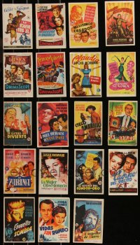 9x0902 LOT OF 19 SPANISH HERALDS 1940s-1950s great images from a variety of different movies!