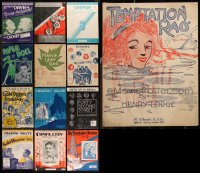 9x0148 LOT OF 13 SHEET MUSIC 1900s-1940s a variety of great songs from movies & more!