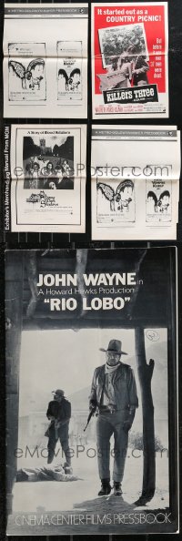 9x0526 LOT OF 5 CUT PRESSBOOKS 1960s-1970s advertising for a variety of different movies!