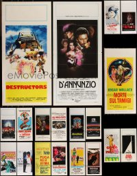 9x0946 LOT OF 19 UNFOLDED AND FORMERLY FOLDED ITALIAN LOCANDINAS 1960s-1990s cool movie images!