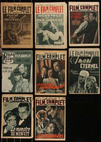 9x0578 LOT OF 8 FRENCH MOVIE MAGAZINES 1920s-1940s with Lost World & Rue Morgue, ultra rare!