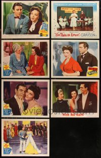 9x0448 LOT OF 7 KATHRYN GRAYSON LOBBY CARDS 1947-1957 great images from several of her movies!
