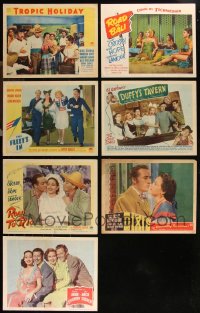 9x0449 LOT OF 7 DOROTHY LAMOUR LOBBY CARDS 1938-1948 great images from several of her movies!