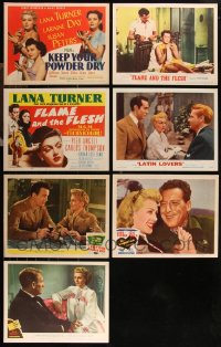 9x0447 LOT OF 7 LANA TURNER LOBBY CARDS 1945-1954 great images from several of her movies!