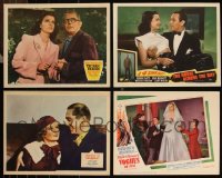 9x0464 LOT OF 4 JOAN BENNETT LOBBY CARDS 1933-1948 great scenes from some of her movies!