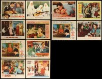 9x0430 LOT OF 12 DEBBIE REYNOLDS LOBBY CARDS 1950s-1960s great images from several of her movies!