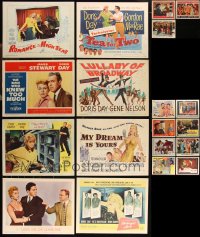 9x0417 LOT OF 19 DORIS DAY LOBBY CARDS 1940s-1960s great images from several of her movies!