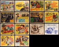9x0424 LOT OF 14 ROY ROGERS TITLE CARDS 1940s-1950s great images from several of his movies!