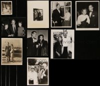 9x0867 LOT OF 9 PUBLICITY PHOTOS OF CELEBRITY COUPLES 1920s-1990s great candid images at events!