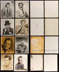 9x0869 LOT OF 8 SIGNED 8X10 STILLS 1940s-1950s great portraits of stars with real autographs!