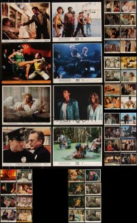 9x0790 LOT OF 50 COLOR 8X10 STILLS AND MINI LOBBY CARDS 1950s-1980s a variety of movie scenes!