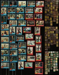 9x0756 LOT OF 93 STAR WARS TRADING CARDS 1977 movie scenes with info & puzzle pieces on the back!