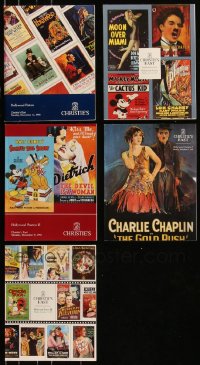 9x0671 LOT OF 5 BRUCE HERSHENSON CHRISTIE'S MOVIE POSTER AUCTION CATALOGS 1990-1993 great images!