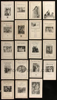 9x0740 LOT OF 19 DANISH PROGRAMS FROM SILENT MOVIES 1920s great different images!