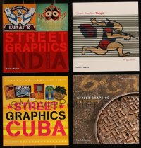 9x0648 LOT OF 4 STREET GRAPHICS SOFTCOVER BOOKS 2001-2003 filled with many cool images!