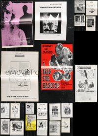 9x0484 LOT OF 29 UNCUT MOSTLY 1960S PRESSBOOKS 1960s advertising a variety of different movies!