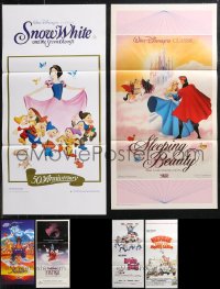 9x0215 LOT OF 6 FOLDED 1970S-90S DISNEY ANIMATION AND LIVE ACTION AUSTRALIAN DAYBILLS 1970s-1990s