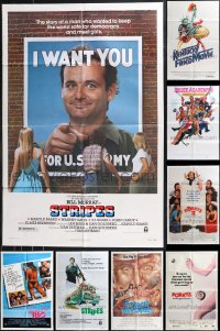 9x0315 LOT OF 9 FOLDED 1970S-80S COMEDY ONE-SHEETS 1970s-1980s great images from several movies!